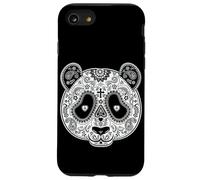 Sugar Skull Panda Dia De Los Muertos Jour des Morts Vintage Coque pour iPhone SE (2020) / 7/8