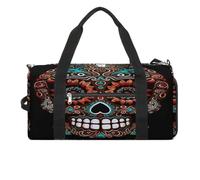 Sugar Skulls Day of The Dead Sac de sport pour homme et femme Compartiment à chaussures Sac de voyage étanche Sac de sport pour salle de sport Yoga, Sugar Skulls Day of the Dead, Taille unique