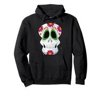 Sugar Skulls Jour des Morts Cuisine Traditionnelle Latine Mexique Sweat à Capuche