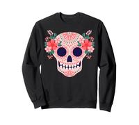 Sugar Skulls Jour des Morts Cuisine Traditionnelle Latine Mexique Sweatshirt