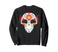 Sugar Skulls Jour des Morts Cuisine Traditionnelle Latine Mexique Sweatshirt