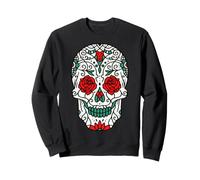 Sugar Skulls Jour des Morts Cuisine Traditionnelle Latine Mexique Sweatshirt