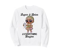 Sugar & Spice & Everything Boujee Graphique de Noël Amusant Sweatshirt