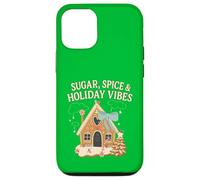 Sugar Spice Holiday Vibs Gingerbread Christmas Party Santa Coque pour iPhone 12/12 Pro