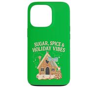 Sugar Spice Holiday Vibs Gingerbread Christmas Party Santa Coque pour iPhone 13 Pro