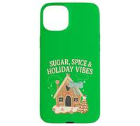 Sugar Spice Holiday Vibs Gingerbread Christmas Party Santa Coque pour iPhone 15 Plus