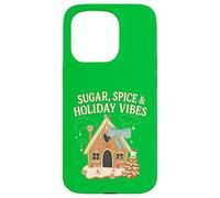 Sugar Spice Holiday Vibs Gingerbread Christmas Party Santa Coque pour iPhone 15 Pro
