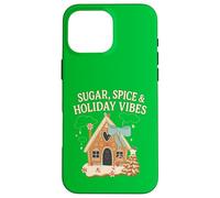 Sugar Spice Holiday Vibs Gingerbread Christmas Party Santa Coque pour iPhone 16 Pro Max