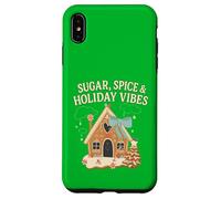 Sugar Spice Holiday Vibs Gingerbread Christmas Party Santa Coque pour iPhone XS Max