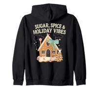 Sugar Spice Holiday Vibs Gingerbread Christmas Party Santa Sweat à Capuche