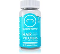 SugarbearPRO Hair Vitamins oursons en gélatine pour raffermir la peau et avoir de beaux cheveux saveur Berry 32 cps