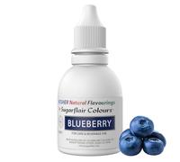 Sugarflair Colours 100 pour cent Natural Flavour Blue Berry Kosher - Arôme Alimentaire Liquide pour Gâteaux, Cupcakes, Glaçages, Pâtisserie, Biscuits - Arôme Intenses - 30 ml
