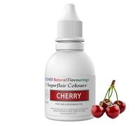 Sugarflair Colours 100 pour cent Natural Flavour Cherry Kosher - Arôme Alimentaire Liquide pour Gâteaux, Cupcakes, Glaçages, Pâtisserie, Biscuits - Arôme Intenses - 30 ml
