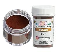 Sugarflair Colours Blossom Tint Dust Brown - Colorant Alimentaire Poudre pour Gâteaux, Pâte à Sucre, Glaçage, Chocolat, Crème au beurre, Macarons - 5g