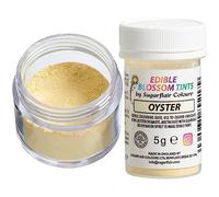 Sugarflair Colours Blossom Tint Dust Oyster - Colorant Alimentaire Poudre pour Gâteaux, Pâte à Sucre, Glaçage, Chocolat, Crème au beurre, Macarons - 5g