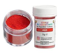 Sugarflair Colours Blossom Tint Dust Red - Colorant Alimentaire Poudre pour Gâteaux, Pâte à Sucre, Glaçage, Chocolat, Crème au beurre, Macarons - 5g