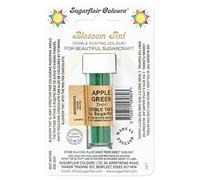 Sugarflair Colours Blossom Tint Dusting Apple Green - Vert Pomme - Alimentaires Comestibles pour Décorer Pâte de Sucre, Glaçage, Chocolat, Crème au Beurre, Macarons - 7ml