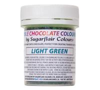 Colorant Chocolat Vert Clair Sugarflair - Beurre de cacao coloré pour colorer le chocolat ou peindre directement sur le chocolat, feuilles de transfert ou moules - 35g