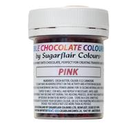 Sugarflair Colours Chocolate Colour Rose - Rose - Colorant Alimentaire pour Chocolat pour Colorer le Chocolat, les Pralines - 35g