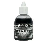 Sugarflair Colours Concentrated Liquid Color Black - Noir - Colorant Alimentaire, Concentré Nourriture Dye pour Pâte à Sucre, Crème au Beurre, Glaçage, Macarons, Gâteaux - 60 ml