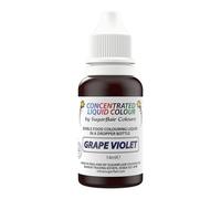 Sugarflair Colours Edible Droplet Paint Grape Purple - Raisin - Colorant Alimentaire Liquide pour Pâte à Sucre, Glaçage - Peut être utilisé avec Airbrush - 14ml