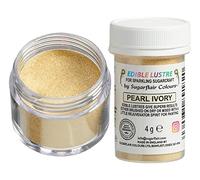 Sugarflair Colours Edible Lustre Ivory - Colorant Alimentaire, Couleurs pour les Gâteaux, Cupcakes, Chocolat, Pâtisseries, Desserts, Glaces, Cocktails - 4g