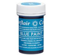 Sugarflair Colours Edible Matt Paint Blue - Colorant Alimentaire, Peinture Mate pour Glaçage, Pâte à Sucre, Royal Icing, Massepain et la Cème au Beurre - 20g