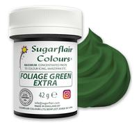 Sugarflair Colours Maximum Concentrated Paste Colour Foliage Green - Vert Feuillage - Colorant Alimentaire Nourriture Dye pour Massepain et Pâte à Sucre - 42g