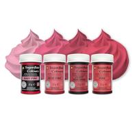 Sugarflair Colours Paste Colour Pink Set-4, Colorant Alimentaires en Pâte, Couleurs pour Gâteaux, Biscuits et Pâte à Sucre: Dusty Pink-Wine, Baby Pink, Rose Pink, Pink - Set-4