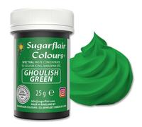 Sugarflair Colours Spectral Concentrated Paste Colours Ghoulish Green, Colorant Alimentaire Pâte, Nourriture Dye pour Fondant et Massepain - 25g