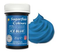 Sugarflair Colours Spectral Concentrated Paste Colours Ice Blue - Bleu Glacé - Colorant Alimentaire Pâte, Nourriture Dye pour Fondant et Massepain - 25g
