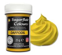 Sugarflair Colours Spectral Concentrated Paste Colours Pastel Daffodil - Pastel Jaune Narcisse - Colorant Alimentaire Pâte, Nourriture Dye pour Fondant et Massepain - 25g