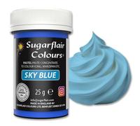 Sugarflair Colours Spectral Concentrated Paste Colours Pastel Sky Blue - Pastel Bleu Ciel - Colorant Alimentaire Pâte, Nourriture Dye pour Fondant et Massepain - 25g