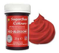 Sugarflair Colours Spectral Concentrated Paste Colours Red Blossom, Colorant Alimentaire Pâte, Nourriture Dye pour Fondant et Massepain - 25g