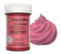 Sugarflair Colours Spectral Concentrated Paste Colours Rose Pink, Colorant Alimentaire Pâte, Nourriture Dye pour Fondant et Massepain - 25g