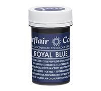 Sugarflair Colours Spectral Concentrated Paste Colours Royal Blue - Bleu Royal - Colorant Alimentaire Pâte, Nourriture Dye pour Fondant et Massepain - 25g