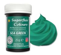 Sugarflair Colours Spectral Concentrated Paste Colours Sea Green, Colorant Alimentaire Pâte, Nourriture Dye pour Fondant et Massepain - 25g