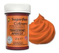 Sugarflair Colours Spectral Concentrated Paste Colours Tangerine, Abricot, Colorant Alimentaire Pâte, Nourriture Dye pour Fondant et Massepain - 25g