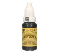 Sugarflair Edible Droplet Paint, Colorant Alimentaire, Old Gold, 14 ml