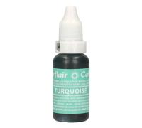 Sugarflair Edible Droplet Paint, Colorant Alimentaire, Turquoise, 14 ml