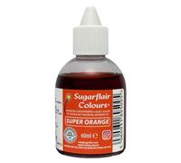Sugarflair Liquid Colour, Colorant Alimentaire Liquide, Super Orange, 60 ml