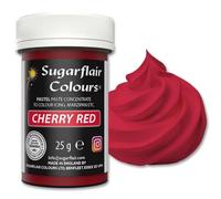 Sugarflair Paste Colour, Colorant en Pâte, Cherry Red, 25 g