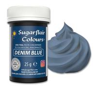 Sugarflair Paste Colour, Colorant en Pâte, Jeans Blue, 25 g