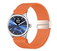 SUGARJAR 18/20mm Bracelet Tressé Compatible Withing s ScanWatch 2 (38mm/42mm), Nylon Élastique Fermeture Magnétique pour Withing s ScanWatch Light/Nova Brilliant/Nova Band Mixte