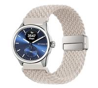 SUGARJAR 18/20mm Bracelet Tressé Compatible Withing s ScanWatch 2 (38mm/42mm), Nylon Élastique Fermeture Magnétique pour Withing s ScanWatch Light/Nova Brilliant/Nova Band Mixte