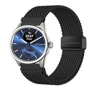 SUGARJAR 18/20mm Bracelet Tressé Compatible Withing s ScanWatch 2 (38mm/42mm), Nylon Élastique Fermeture Magnétique pour Withing s ScanWatch Light/Nova Brilliant/Nova Band Mixte