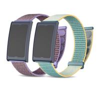 SUGARJAR 2 Pièces Bracelet Compatible avec Amazfit Helio/Balance 2, 22mm Nylon Bracelet Respirant Sport pour Garmin Venu 4 45mm/3 45mm/Venu 2/Forerunner 265/255/Huawei Watch GT 6 Pro 46mm/GT 5 Pro