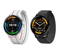 SUGARJAR 22 mm Deportiva Nailon Correas Compatible con Garmin Venu 3/Venu 2 de 45 mm,Vivoactive 4 (45 mm),Forerunner 255/265 para Femmes et Hommes