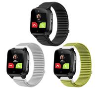 SUGARJAR 3 Pièces Enfant Bracelet Compatible avec XPLORA X5, 16mm Souple Nylon Bracelets de Remplacement XPLORA X5 Play/XGO3/XGO2/Kidzi avec Fermeture Velcro Garçon Fille