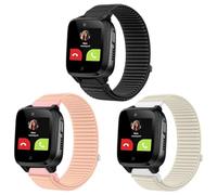 SUGARJAR 3 Pièces Enfant Bracelet Compatible avec XPLORA X5, 16mm Souple Nylon Bracelets de Remplacement XPLORA X5 Play/XGO3/XGO2/Kidzi avec Fermeture Velcro Garçon Fille